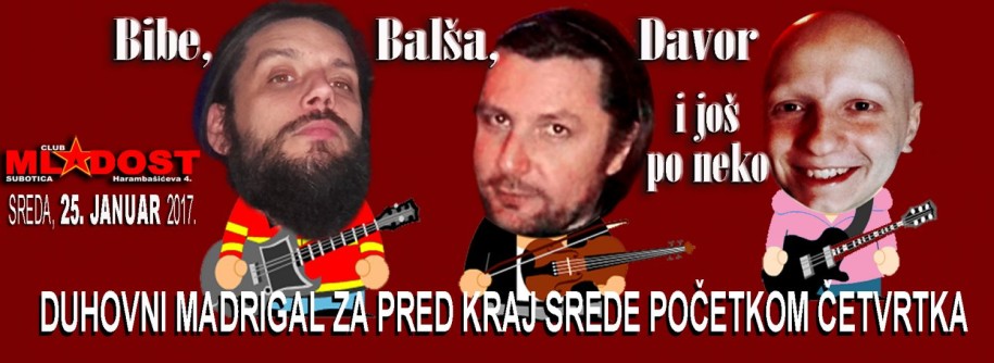 Akustična svirka: Bibe, Balša, Davor