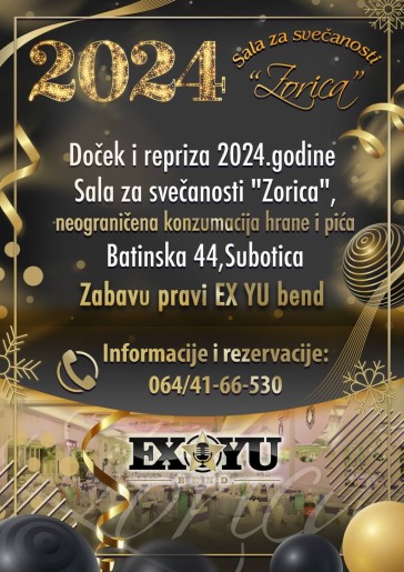 Doček Nove godine u sali Zorica