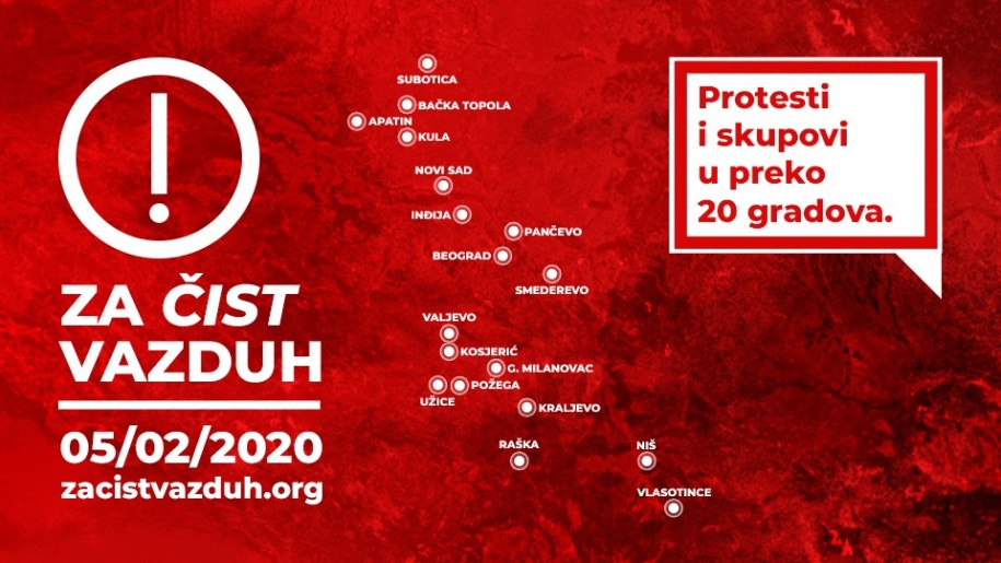 Protest "Borba za čist vazduh"