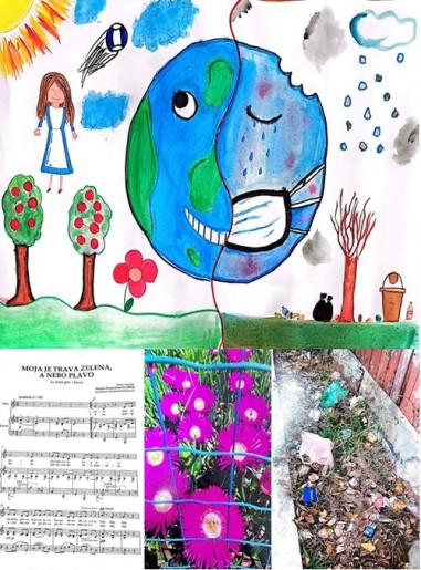 Kulturno-umetnički program na temu zaštite životne sredine „Zagrli planetu! Moje je nebo plavo, a trava zelena“