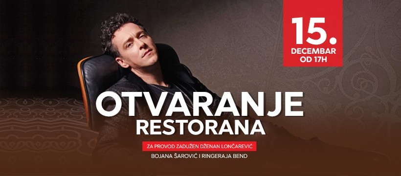 Dženan Lončarević - otvaranje restorana Paligo Palata