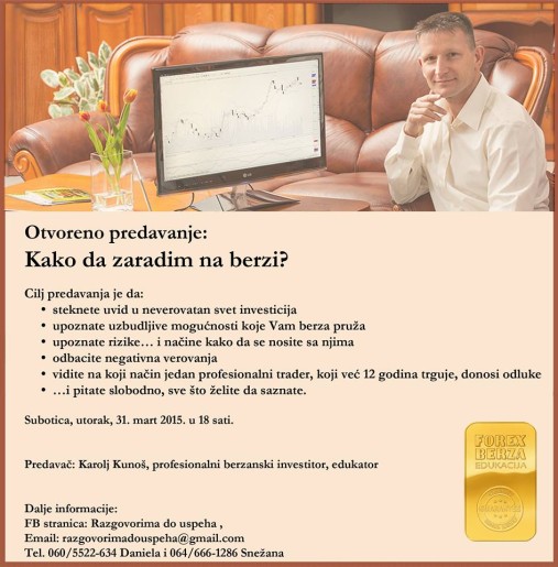 Predavanje "Kako da zaradim na berzi?"