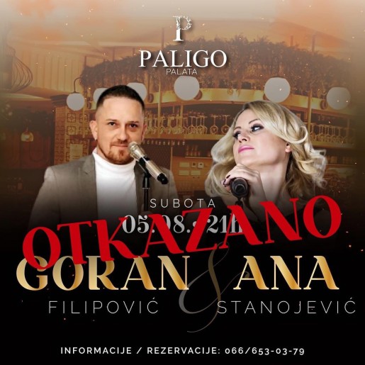 (Otkazano) Goran Filipović i Ana Stanojević