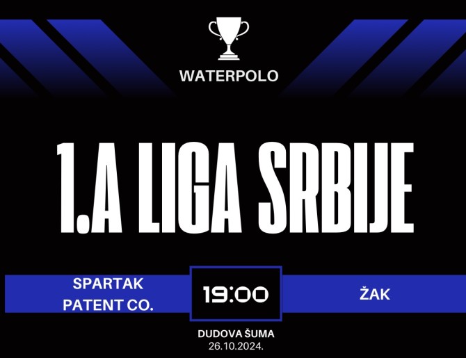 Vaterpolo 1. A liga: Spartak dočekuje ŽAK