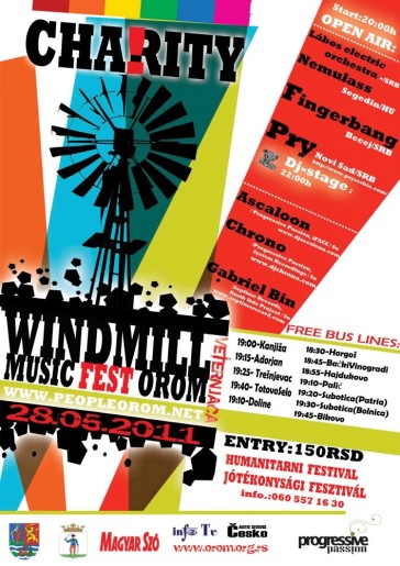 WINDMILL jótékonysági fesztivál OROM - WINDMILL dobrotvorni festival OROM