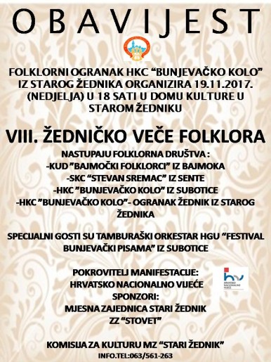 VIII. Žedničko veče folklora