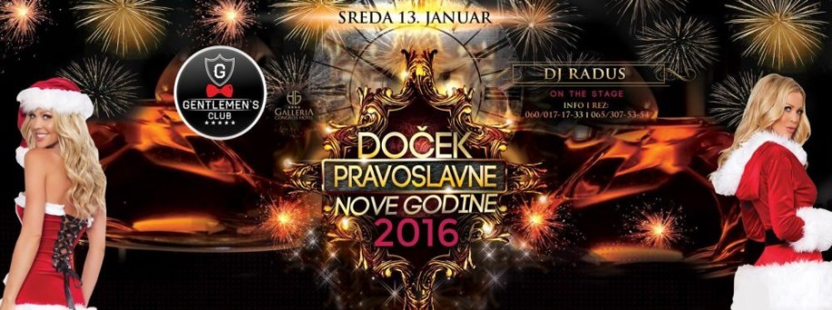 Gentlemen's Club - Doček Pravoslavne Nove godine
