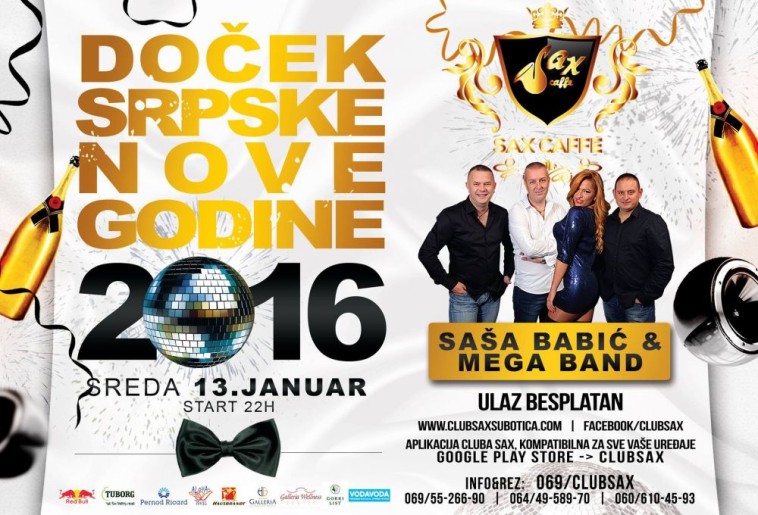 Sax Caffe - Doček Pravoslavne Nove godine