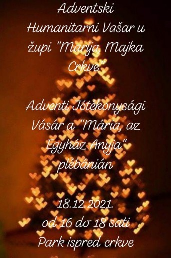 Adventski humanitarni vašar Rimokatoličke župe "Marija, Majka Crkve"