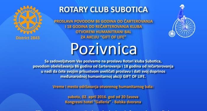 Međunarodna humanitarna akcija: Gift of life