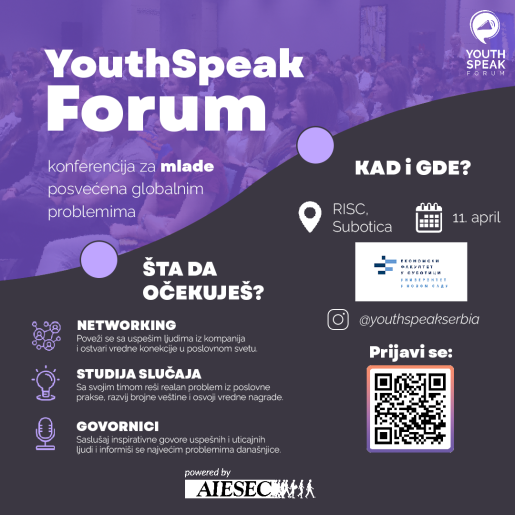 Konferencija za mlade: YouthSpeak Forum