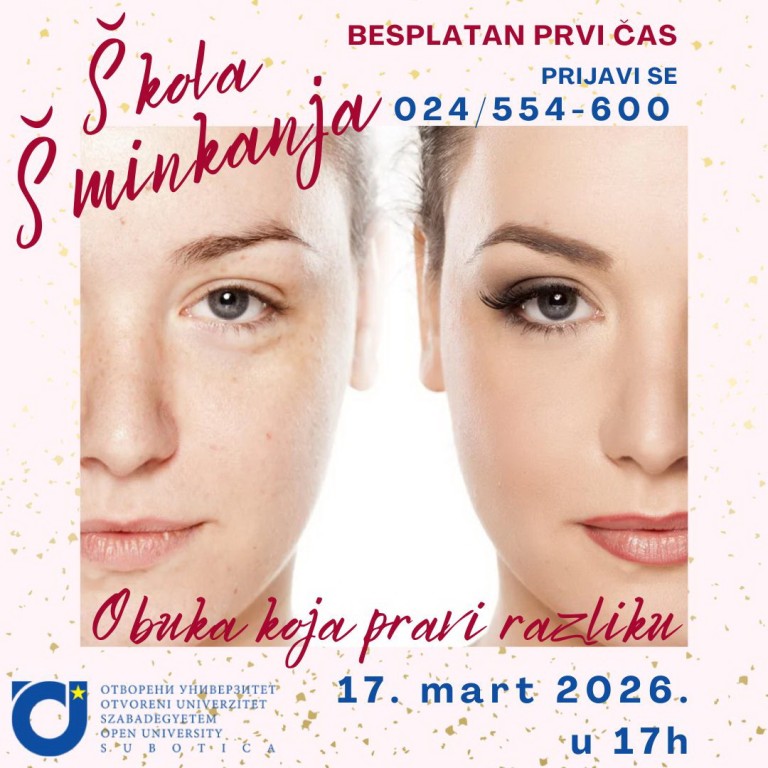 Besplatan prvi čas na Kursu za šminkanje
