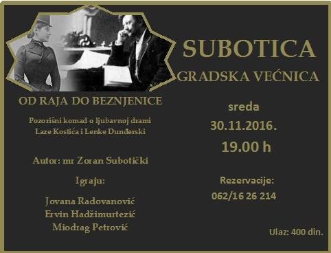 Predstava "Od raja do beznjenice"