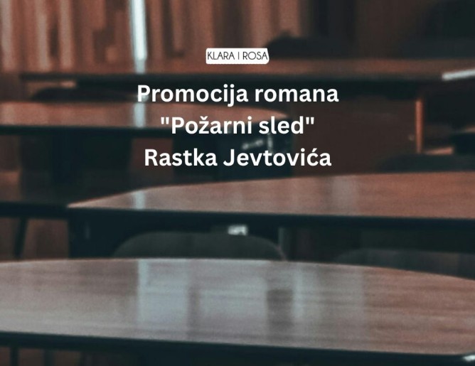 Promocija romana "Požarni sled" Rastka Jevtovića