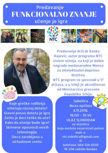 Predavanje dr Rajovića o funkcionalnom znanju dece