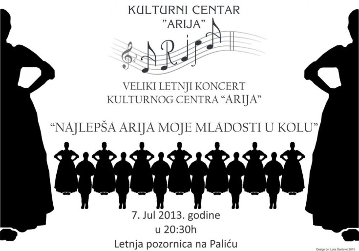 Veliki letnji koncert KC "Arija" pod nazivom "Najlepša arija moje mladosti u kolu"