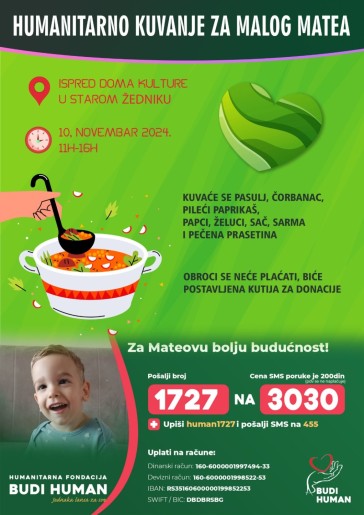 Humanitarno kuvanje za Matea u Starom Žedniku