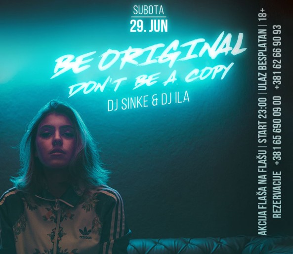 Be original, don't be a copy