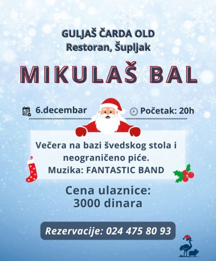 Mikulaš bal u Guljaš čardi