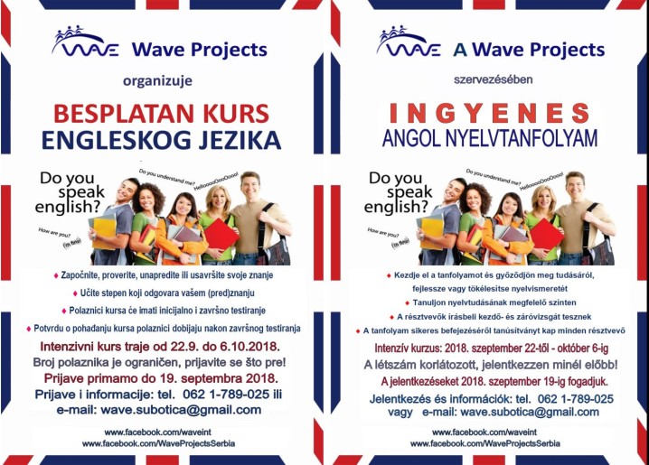 Besplatan intenzivni kurs Engleskog jezika - Wave Projects
