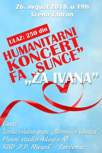 Humanitarni koncert FA ,,SUNCE" za Ivana
