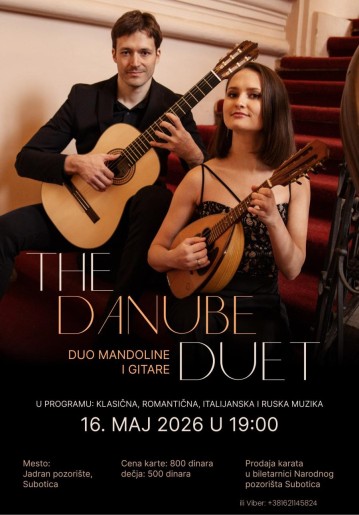 Koncert mandoline i klasične gitare - "The Danube duet"