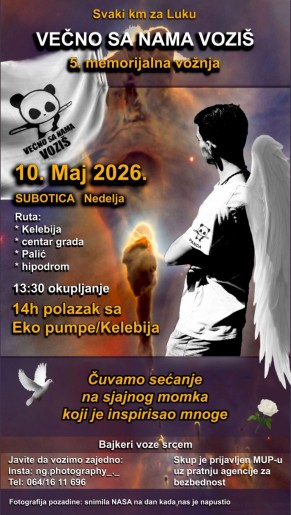 5. Memorijalna vožnja u znak sećanja na Luku Gojkovića (Panda)