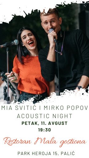 Mia Svitić & Mirko Popov acoustic night u Maloj gostioni