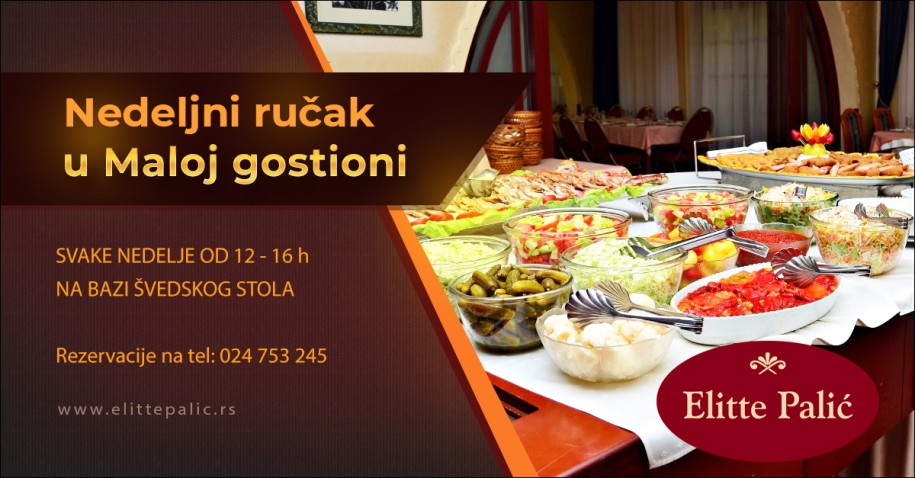 Nedeljni ručak u Maloj gostioni na Paliću