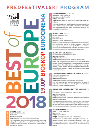 Predfestivalski program "Best of Europe" - Tranzit