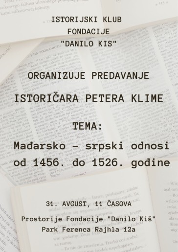 Predavanje istoričara Petera Klime