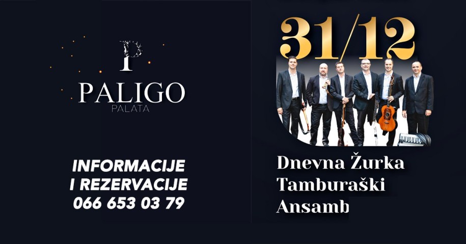 Novogodišnja dnevna žurka u restoranu "Paligo Palata"