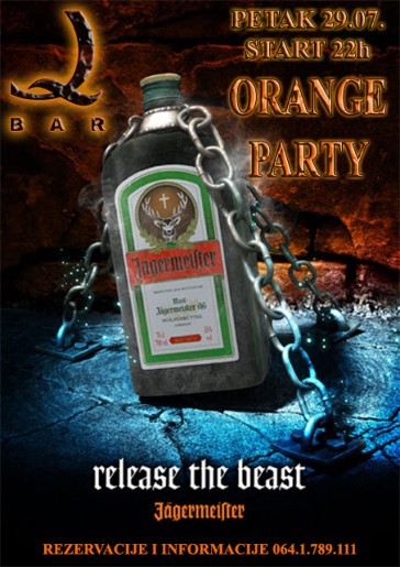 Orange party ft Jägermeister