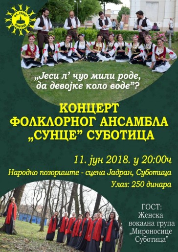 Koncert: FA „SUNCE" Subotica