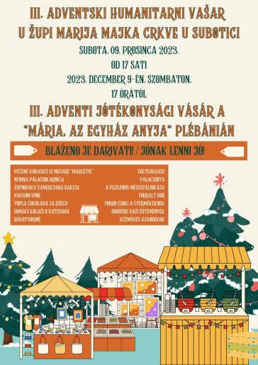 III. adventski humanitarni vašar u župi Marija Majka Crkve u Subotici