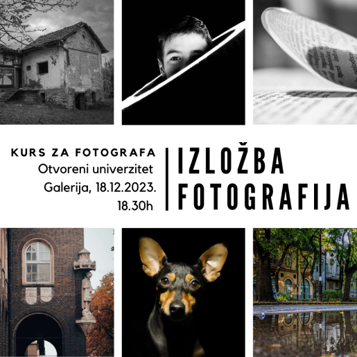 Izložba fotografija polaznika kursa za Fotografa