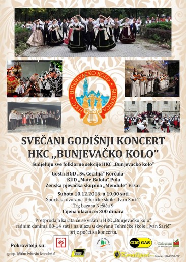 Godišnji koncert HKC "Bunjevačko kolo"