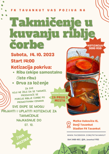 Takmičenje u kuvanju riblje čorbe