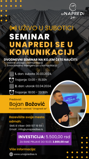 Seminar: Unapredi se u komunikaciji