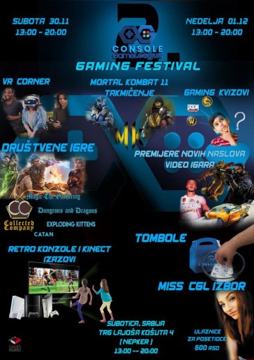 II CGL gaming festival Subotica