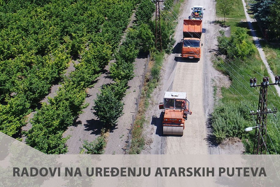 Završni radovi na cementnoj stabilizaciji atarskih puteva