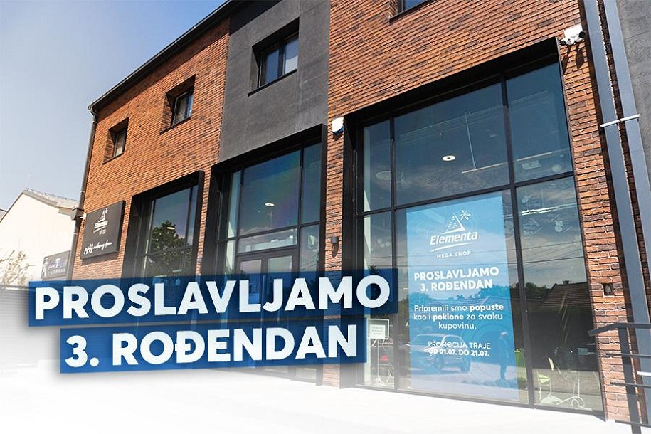 Obeležavanje treće godine "Elementa MEGA SHOP-a" uz akcije i poklone za sve kupce