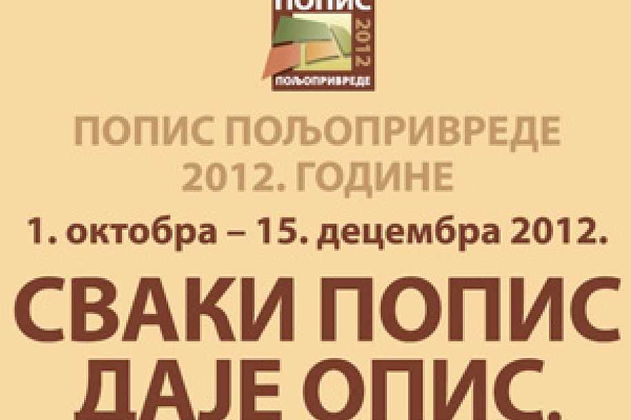 524 kandidata prijavljeno za predstojeći popis poljoprivrede