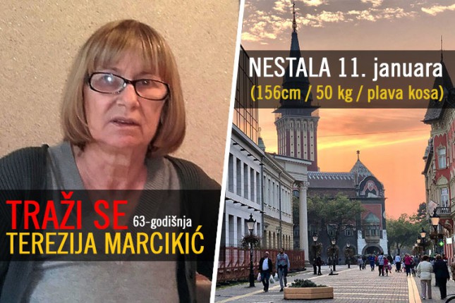 Nestala 63-godišnja Terezija Marcikić