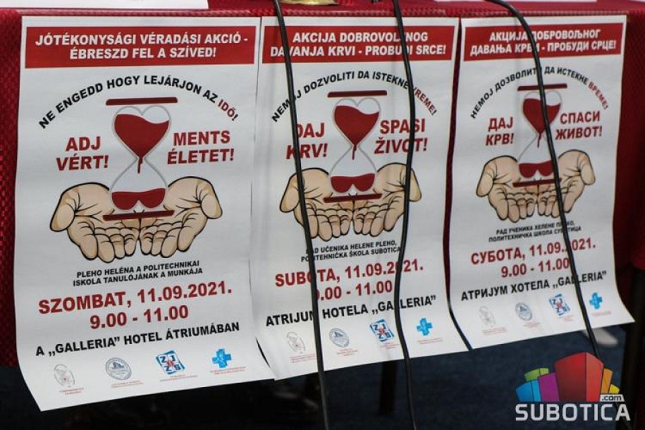 U subotu akcija dobrovoljnog davanja krvi
