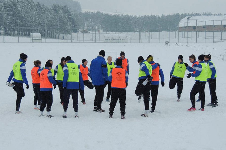 ŽFK "Spartak" na prvom pripremnom treningu na snežnom Zlatiboru