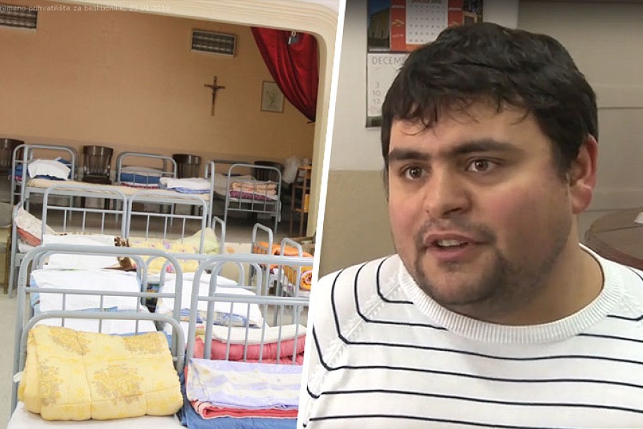 Volontira u zajedničkom objektu koji mu je omogućio krov nad glavom i topli krevet