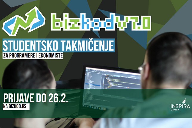 Otvorene prijave za studentsko takmičenje "BizKod#7"