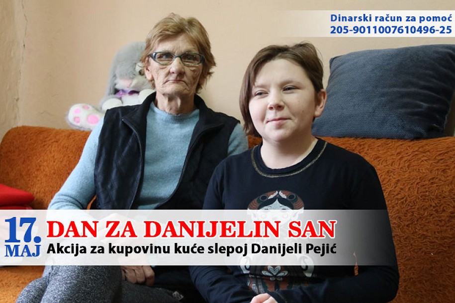 Prikupljeno milion i po dinara za Danijelu Pejić
