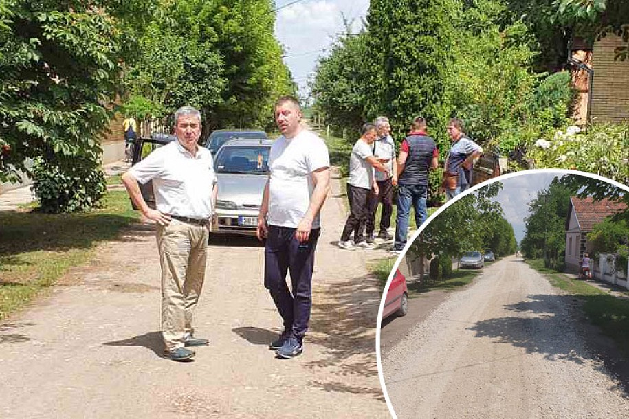 Počeli radovi na uređenju kolovoza u Čantaviru